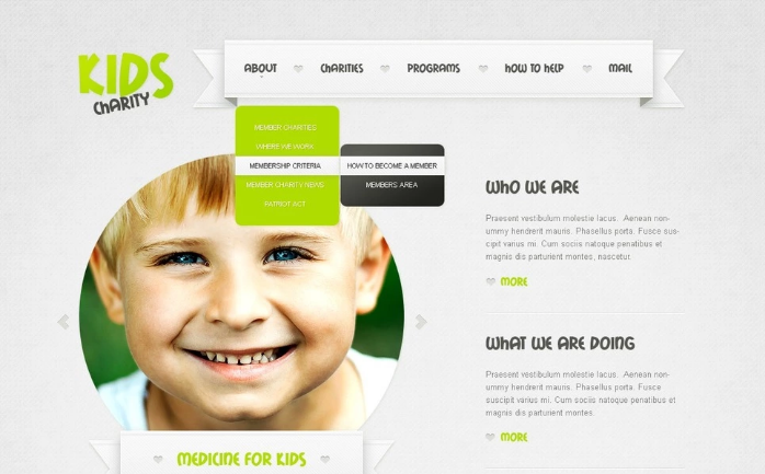 Templat PSD Amal Anak