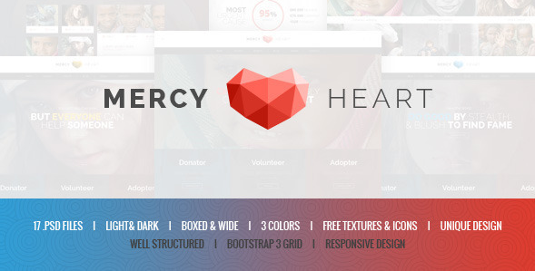 Mercy Heart - Templat PSD Amal
