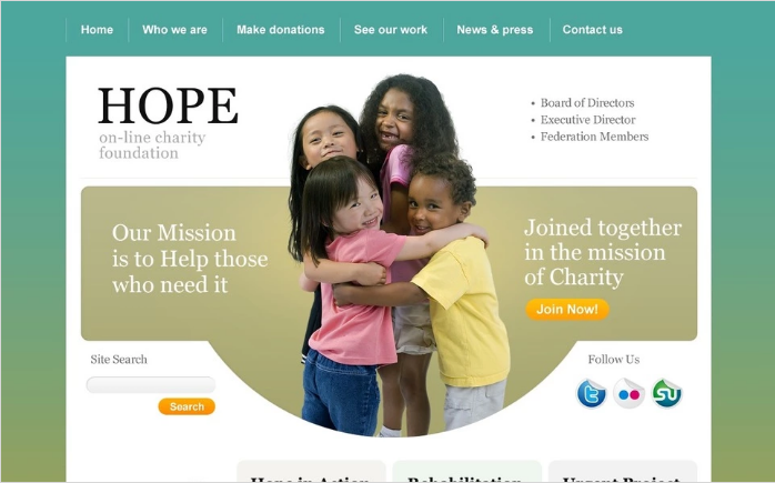 Templat PSD Amal Anak