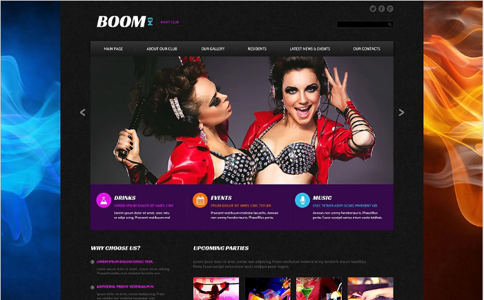 Plantilla Web Boom M3