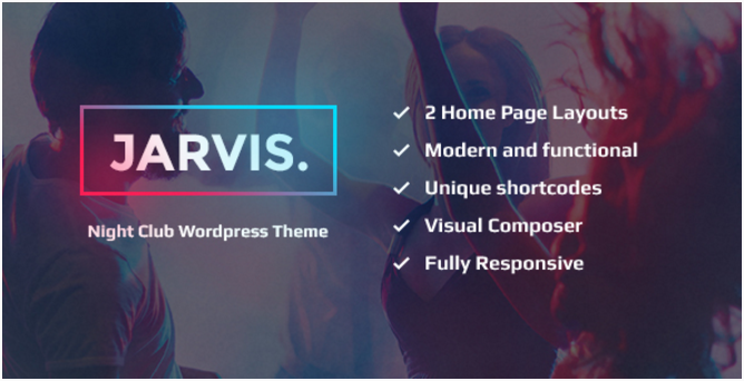 Jarvis - Club nocturno, concierto, festival WP Theme