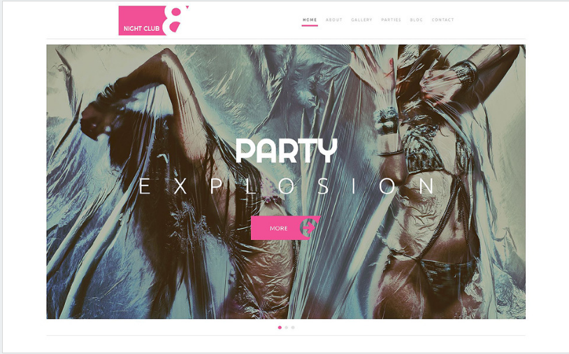 Tema de WordPress para club nocturno