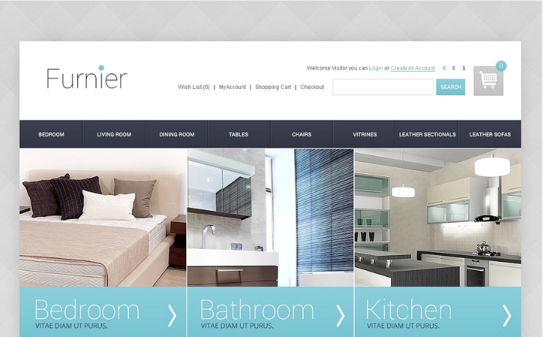 Plantilla OpenCart de muebles para el hogar y la oficina