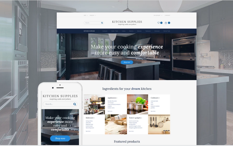Suministros de cocina - Muebles de cocina Plantilla OpenCart + RTL