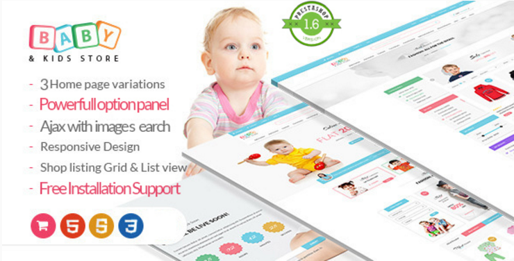 Baby Store-PrestaShop ธีม