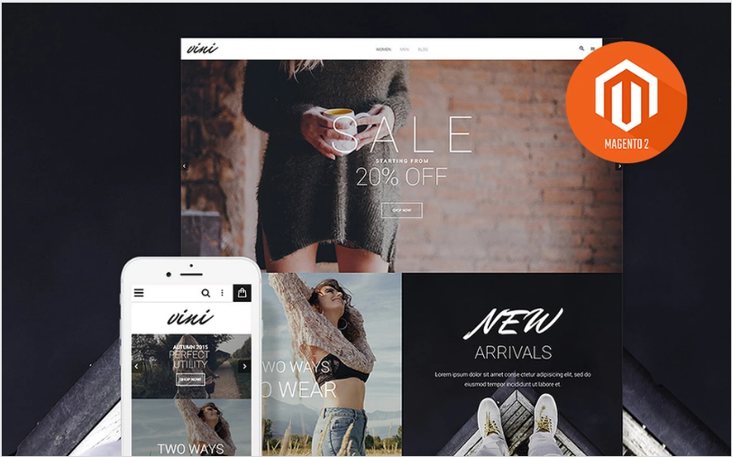 ธีมแฟชั่น Vini Magento