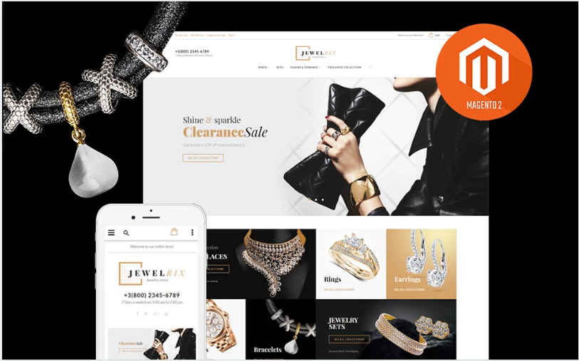 ธีมแฟชั่น Jewelrix Magento
