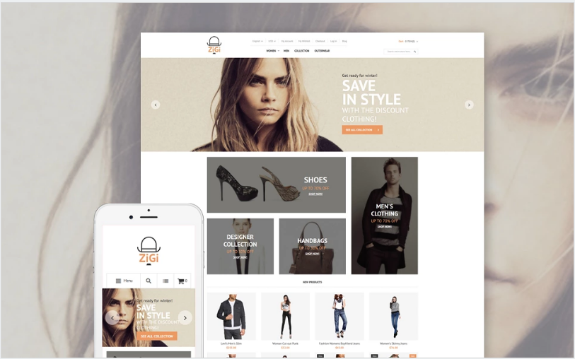 ธีมวีโอไอพีที่ตอบสนองต่อเครื่องแต่งกาย