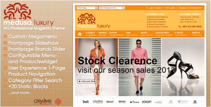 ธีมแฟชั่น Exdress Magento