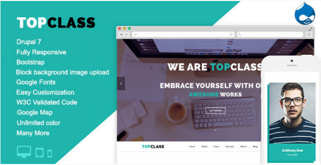 TopClass - Tema empresarial y corporativo polivalente