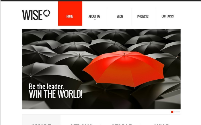 Plantilla de Drupal empresarial inspiradora