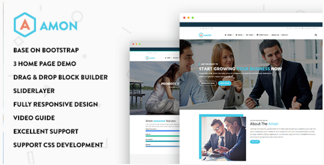 Amon - Tema Drupal Responsivo de Negocios