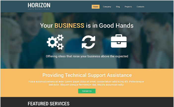 Plantilla de Drupal de agencia justa