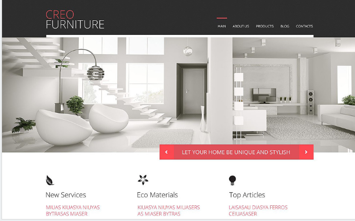 Tema WordPress Responsif Furnitur