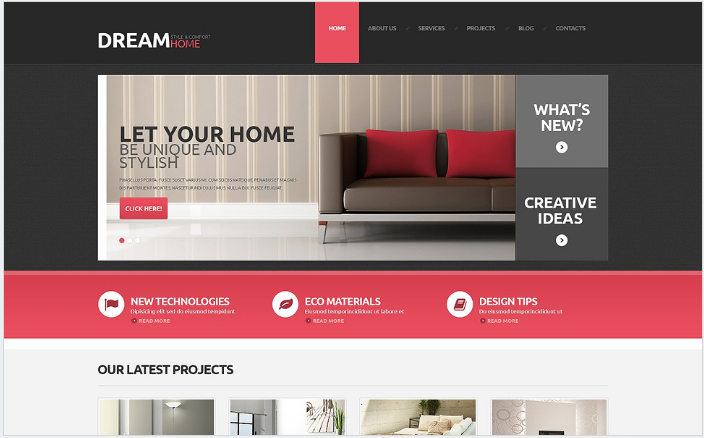 Tema WordPress Responsif Desain Interior