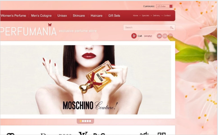 Perfumes Redolent Tema PrestaShop