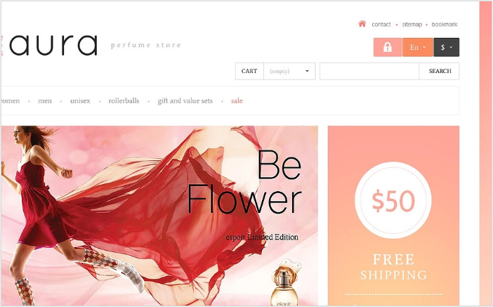 Responsivo Tema de PrestaShop para Tienda de Perfumes