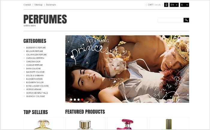 Responsivo Tema de PrestaShop para Tienda de Perfumes