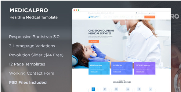 MedicalPRO - Templat HTML Kesehatan dan Medis