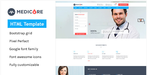 Medicare - Templat HTML Medis & Kesehatan