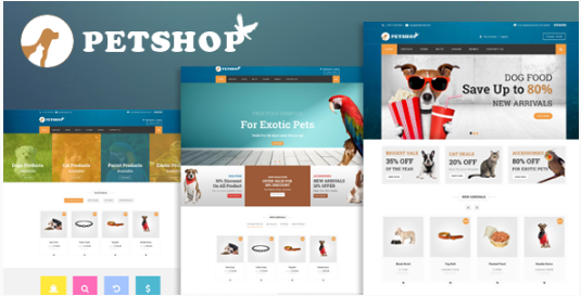 Petshop: Temas de WordPress para animales de compañía