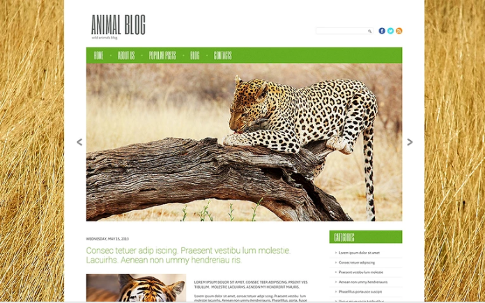 Tema de WordPress adaptable a la vida silvestre