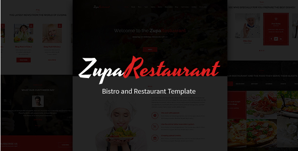 ZupaRestaurant – PSD шаблон бистро и ресторана