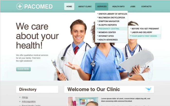 Templat Desain PSD Farmasi