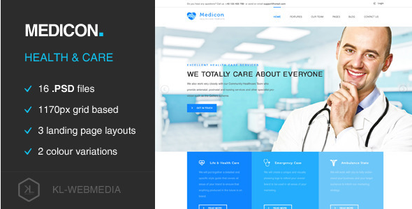 Medicon - Templat PSD Perawatan Kesehatan