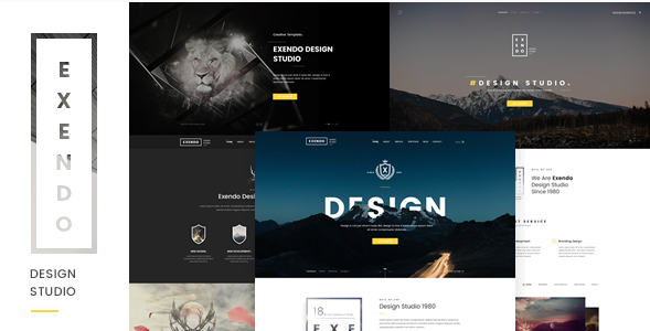 Exendo 크리에이티브 PSD 디자인 템플릿