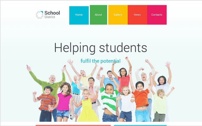 교육구 PSD 템플릿