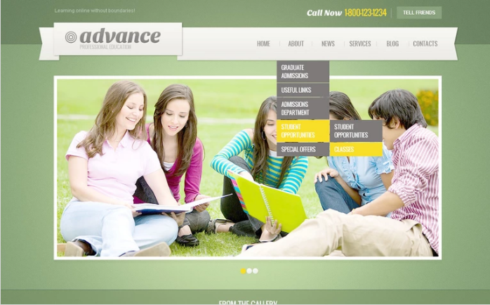 교육 PSD 템플릿