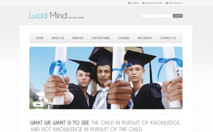 교육 PSD 템플릿