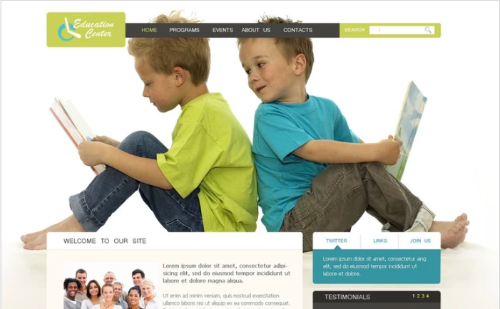 교육 PSD 템플릿