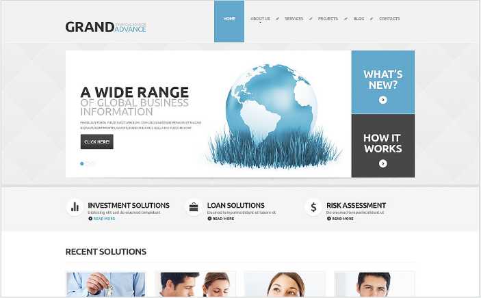 ที่ปรึกษาทางการเงิน WordPress Theme