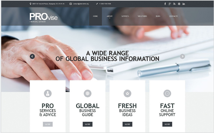 ที่ปรึกษาทางการเงิน WordPress Theme