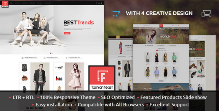 ファッションの饗宴-Opencartレスポンシブテーマ