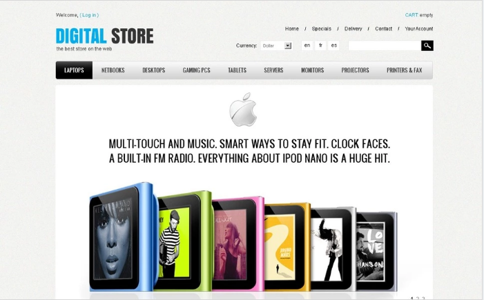 Tema PrestaShop Peralatan Digital