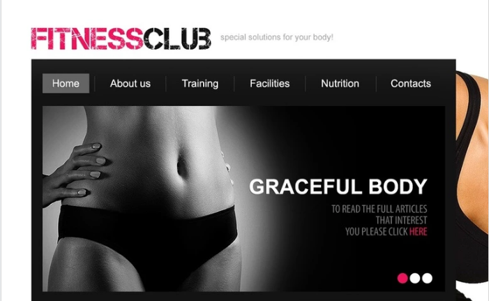 피트니스 PSD 템플릿