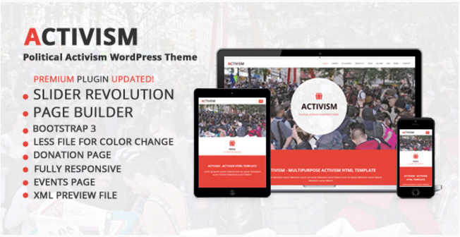 アクティビズム-政治的アクティビズムWordPressテーマ