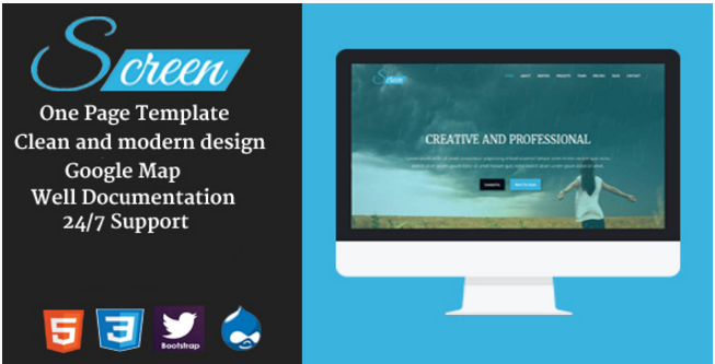 Ekran — Onepage Creative Drupal Theme