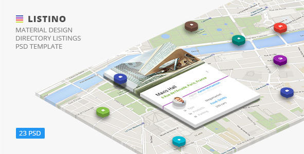 Listino — PSD-шаблон многоцелевого списка каталогов