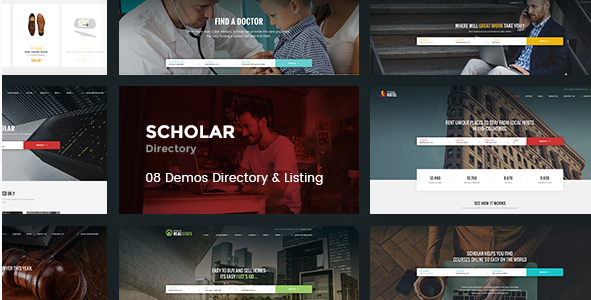 Scholar - Каталог Многоцелевой PSD Шаблон