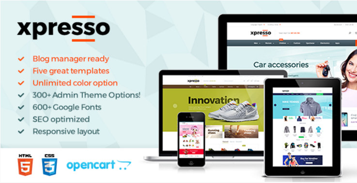 Xpresso: ช็อปปิ้งธีม OpenCart