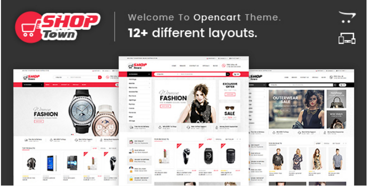 Shop Town - ธีม OpenCart อเนกประสงค์