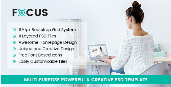 Focus - Șablon PSD multifuncțional