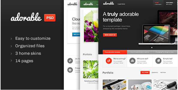 Șabloane de design PSD multifuncțional