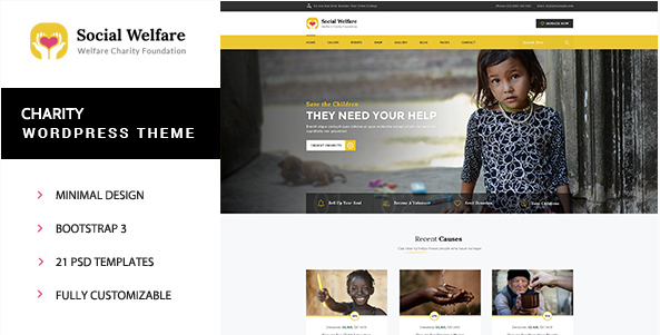 Social Welfare — Благотворительная тема WordPress