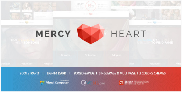 Mercy Heart — современная благотворительная тема WordPress