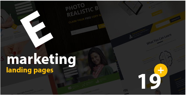 E- 마케팅 HTML 방문 페이지 템플릿